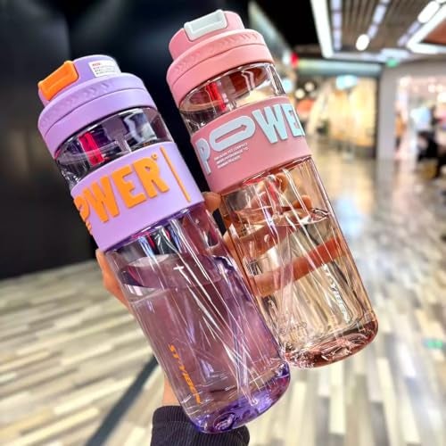 THE VENTI Venti Unbreakable Water Bottle with Sipper & Straw - BPA Free, Leak-Proof Ideal for Office, Sports, School, Gym, Yoga - PC and PP Material - 760 ML - Image 3