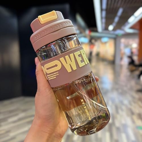 THE VENTI Venti Unbreakable Water Bottle with Sipper & Straw - BPA Free, Leak-Proof Ideal for Office, Sports, School, Gym, Yoga - PC and PP Material - 760 ML - Image 1