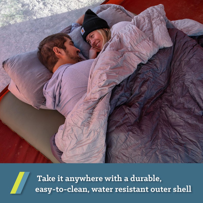 Klymit Drift Camping Pillow, Shredded Memory Foam Travel Pillow with Reversible Cover for Outdoor Use, Green, Regular - Image 5