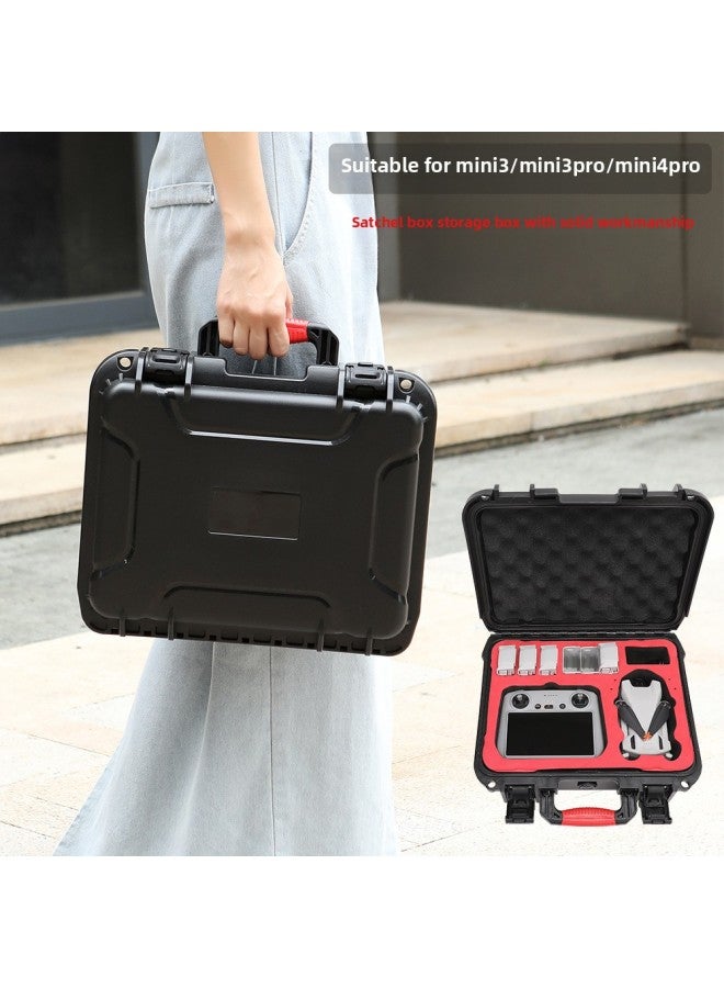 صندوق تخزين لمستحضرات التجميل مناسب لـ DJI MINI3/3PRO/mini 4 Pro - مضاد للماء - اللون: صندوق تخزين مضاد للماء لـ MINI 3/mini 3 PRO (يرجى الاطلاع على الطراز الصحيح) - الحجم: حوالي 34*28*12.5 سم - Image 2