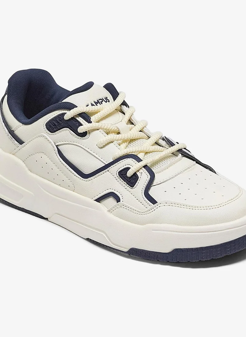 Campus Off White/Navy Men Sync Bubble Yoga Max Lace-Up Sneakers-Off White for Men | Best Price UAE