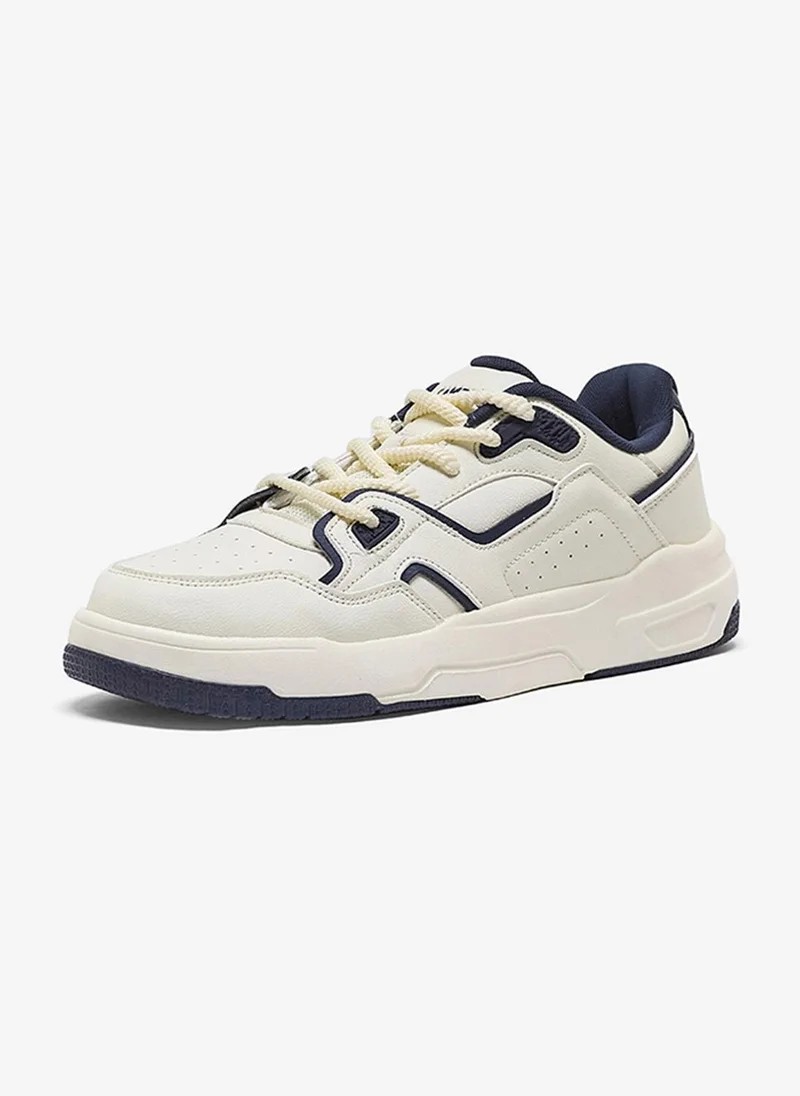 Campus Off White/Navy Men Sync Bubble Yoga Max Lace-Up Sneakers-Off White for Men | Best Price UAE