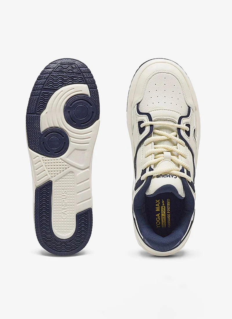 Campus Off White/Navy Men Sync Bubble Yoga Max Lace-Up Sneakers-Off White for Men | Best Price UAE