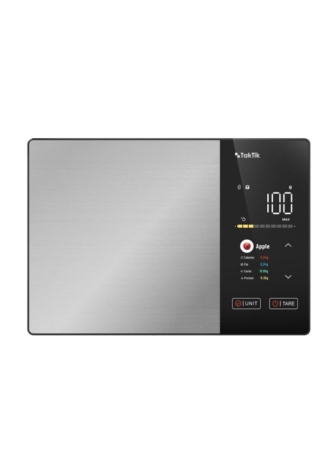 BlueFire Smart Food Scale 5kg with App & LED Display, Digital Kitchen Scale for Calorie Tracking & Nutrition Analysis, Precise Weight 2g–5000g, 1g Accuracy, Fitdays+ App Compatible, Stainless Steel Smart Kitchen Scale, Multi-Unit g ml lb oz, LED Screen, Meal Prep, Diet & Fitness Food Weighing Scale - Image 1