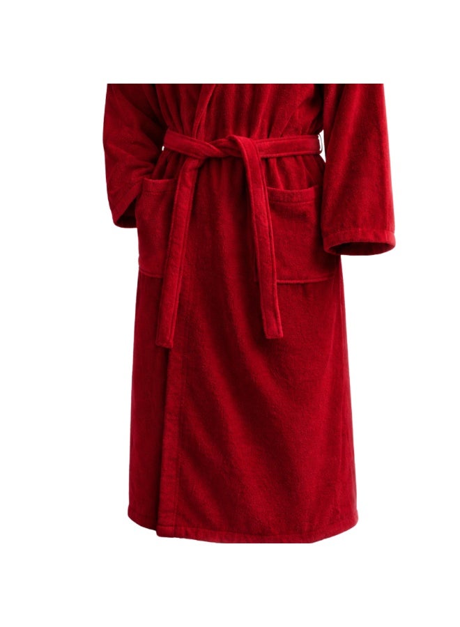 TM HOME Luxury Hotel Bathrobe Hoddie – 100% Natural Cotton with Premium Plush Texture  – Ultra-Soft, Absorbent & Elegant Unisex Design - Image 2