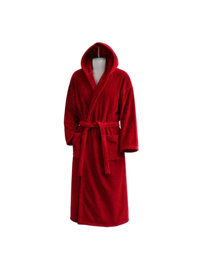 TM HOME Luxury Hotel Bathrobe Hoddie – 100% Natural Cotton with Premium Plush Texture  – Ultra-Soft, Absorbent & Elegant Unisex Design - Image 4
