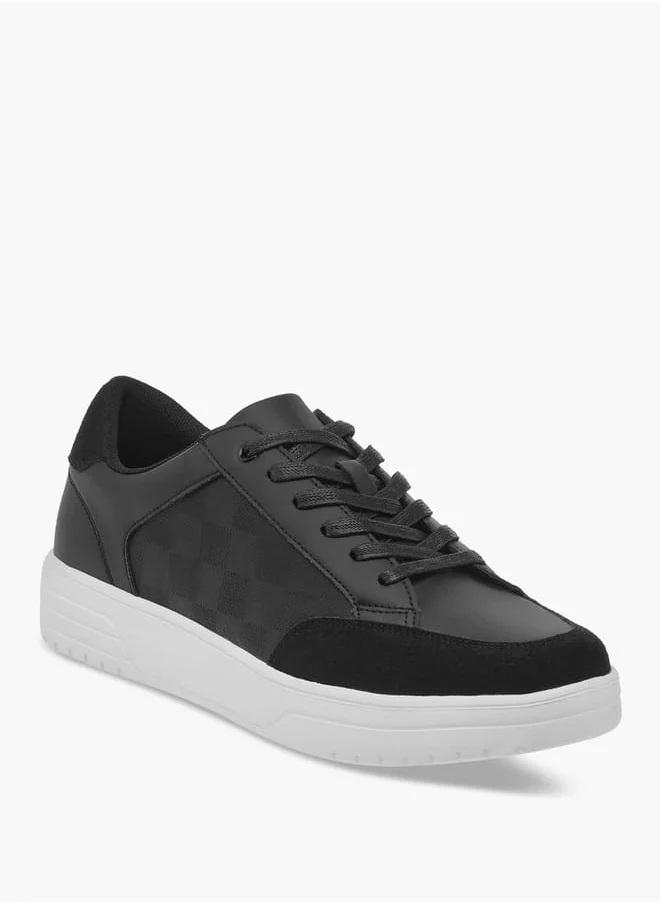 LBL by Shoexpress Men Panelled Lace-Up Sneakers