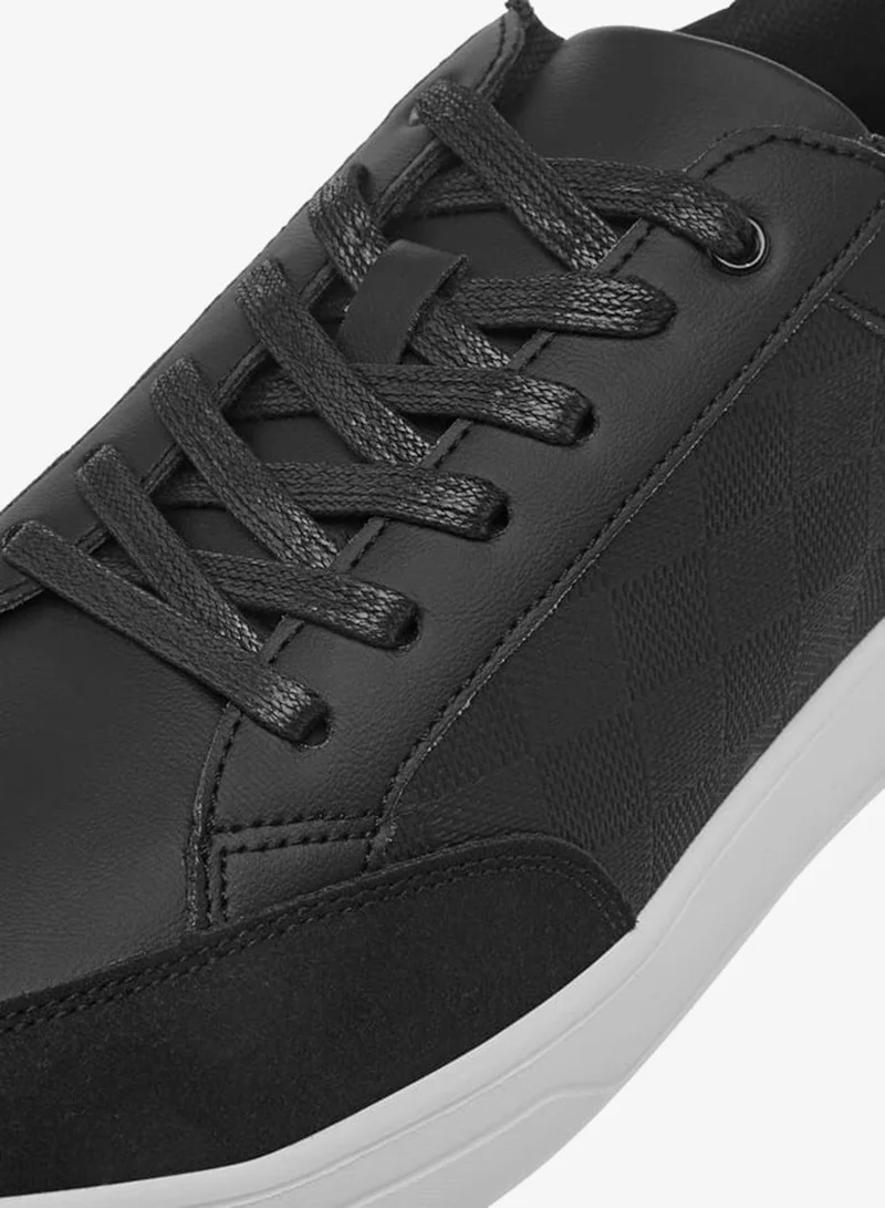LBL by Shoexpress BLACK Men Panelled Lace-Up Sneakers for Men | Best Price UAE