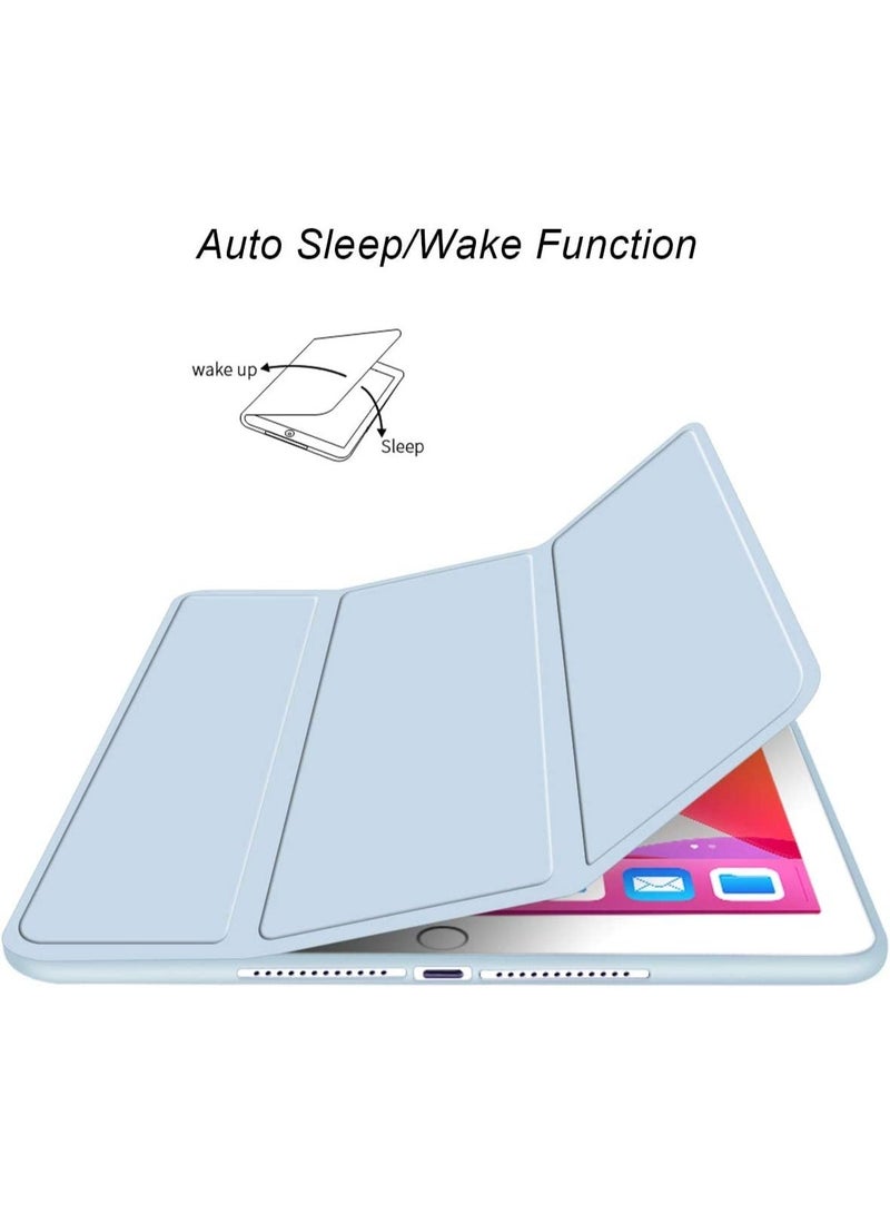 eGreen99 for [iPad Air 11 inch (2024 6th M2 / 2025 7th M3 / 2026 8th M4) ] [ipad Pro 11 inch (22/21/20/18)] [ipad Air 10.9 inch（2020 4th / 2022 5th)] Case Cover, Auto Wake/Sleep, Comfortable Skin Touch, Slim Trifold Stand Protective Cover with Soft TPU Back,White Ice Blue - Image 3