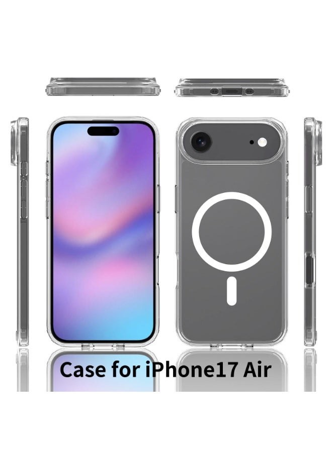 iPhone 17 Air Case Cover Clear Magsafe Non-Yellowing Case iPhone 17 Air Bumper Drop Protection Scratch-Resistant Cover For iPhone 17 Air Cover - Image 2