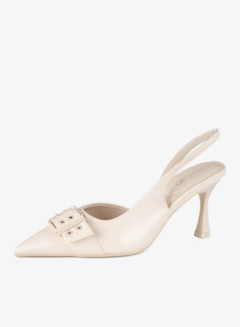 Vincci Women Pointed Toe Ankle Strap High Heel Sandals