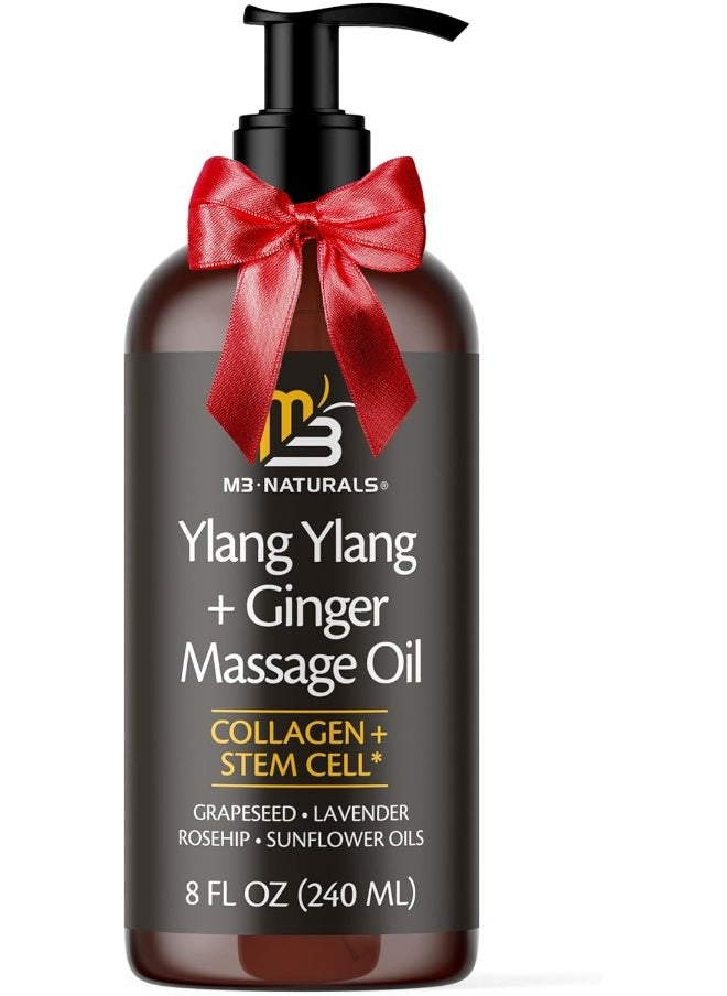 M3 Naturals Ylang Ylang & Ginger Massage Oil Infused with Collagen and Stem Cell Natural Therapeutic Sensual Body Lotion Cream with Essential Oils for Deep Tissue Relaxation Sore Muscle Tension 8FL OZ - pzsku/Z1D02FBA0E0B8EEC26B8DZ/45/_/1741000268/e0d5cfab-d9c1-47b4-a69e-b6f43d21b029