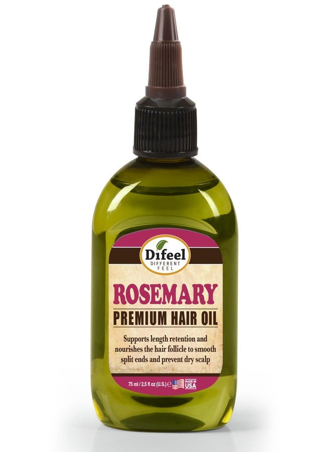 Difeel Rosemary Premium Hair Oil 2.5 oz. - Rosemary Oil Hair Treatment - Image 1