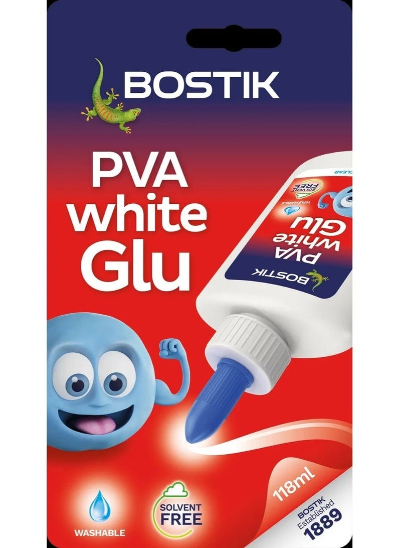 Bostik PVA Glue Multi-Purpose Solvent Free Glue Dries Clear UKCA & CE Approved Ideal for Arts Crafts  School & DIY Projects 118 ML - Image 2