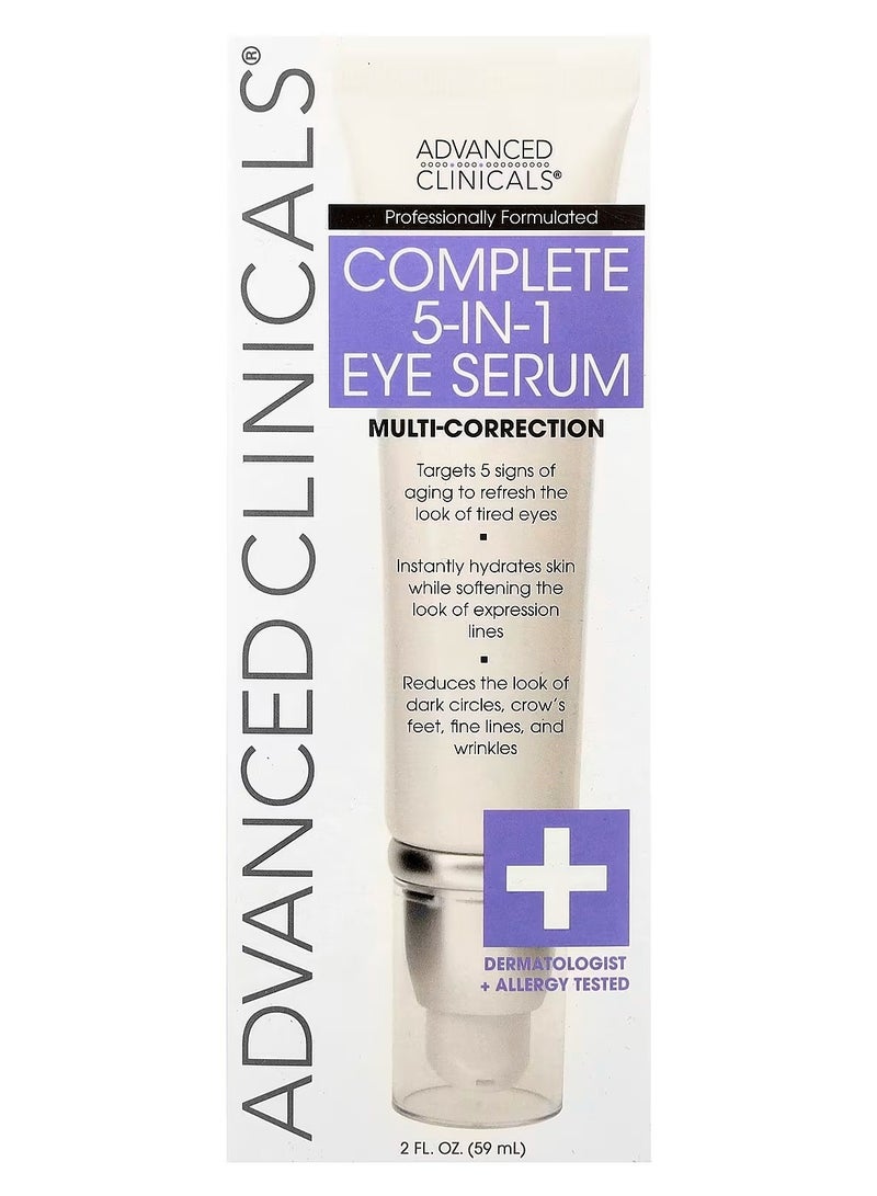 أدفانسد كلينيكال سيروم العيون المتكامل 5 في 1 متعدد التصحيح من أدفانسد كلينيكالز، 2 أونصة سائلة (59 مل) - Image 3