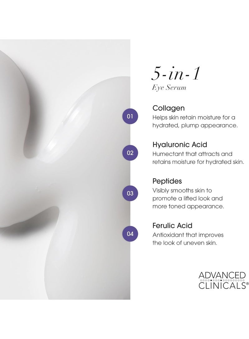 أدفانسد كلينيكال سيروم العيون المتكامل 5 في 1 متعدد التصحيح من أدفانسد كلينيكالز، 2 أونصة سائلة (59 مل) - Image 5