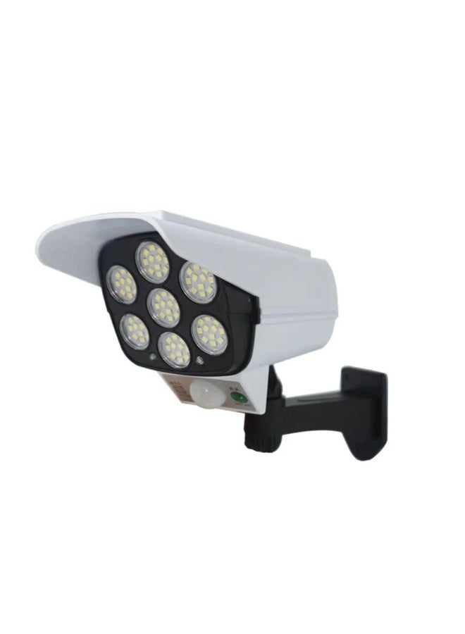 77 LED Solar Security PIR Motion Sensor Light With Remote Control, Dummy Surveillance CCTV, Roatable Angle Adjustable LED Wall, Outdoor Fake Camera for Fence Patio Front Door - Image 4