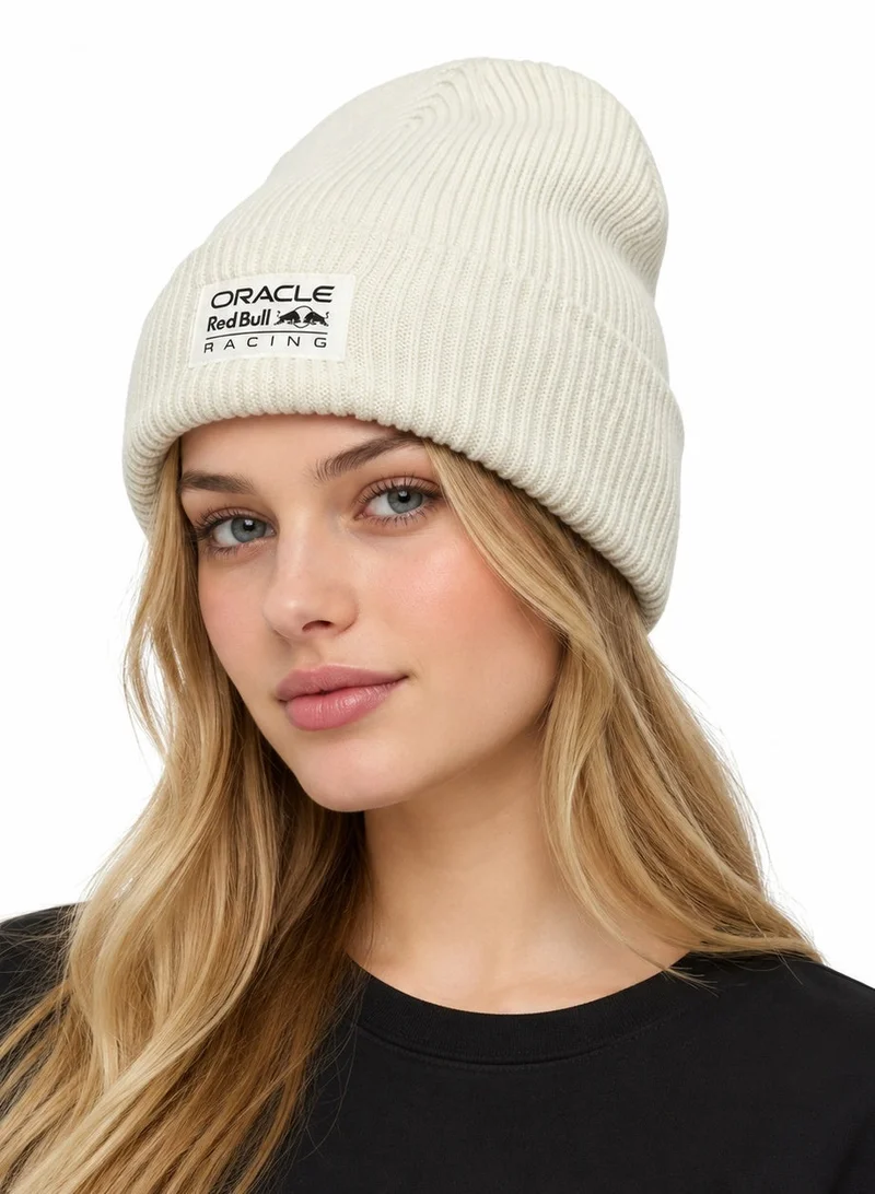 Red Bull Red Bull Racing F1 Short Cuff Knit Beanie - Light Beige