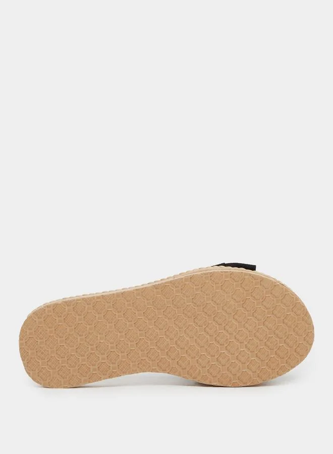 Styli Styli Bow Detail Flat Sandals