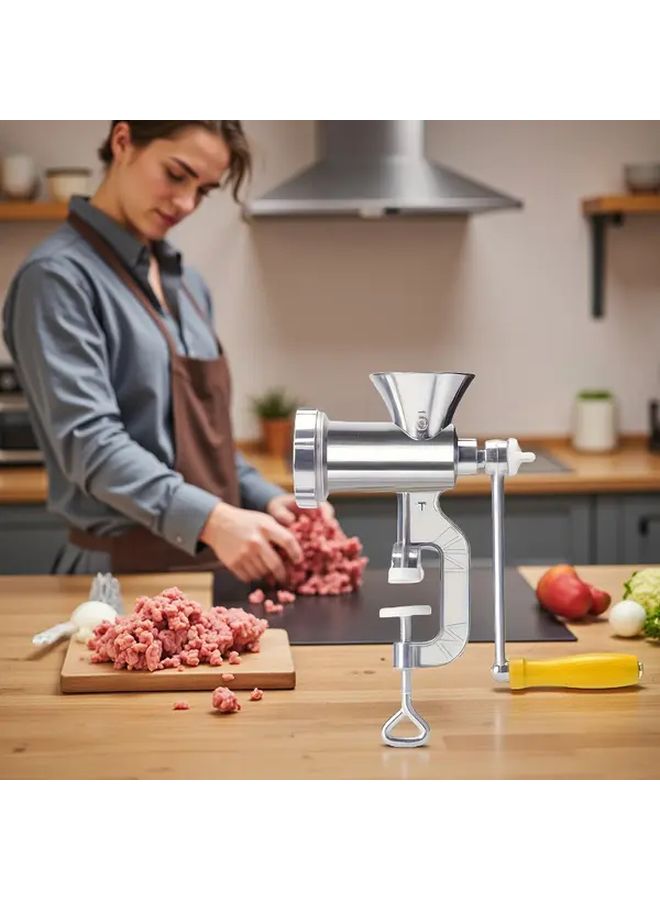 Manual Meat and Vegetable Grinder Multi Purpose Kitchen Tool With Tabletop Clamp As The Picture Shows - Image 1