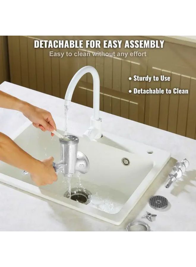 Manual Meat and Vegetable Grinder Multi Purpose Kitchen Tool With Tabletop Clamp As The Picture Shows - Image 5