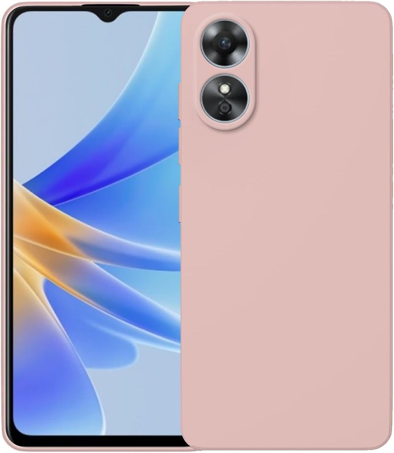 UltiUnison متوافق مع غط��ء حافظة هاتف Oppo A17 لـ Oppo A17، 6.56 بوصة وردي - Image 1