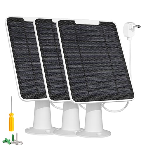 WININMETA Solar Panel Charger with Micro USB Connection Compatible with Arlo Essential SpotlightXL Spotlight Camera 5W Arlo Essential Solar Panel IP65 Waterproof 10ft Cable Not for 2K2nd Gen 3 Pack - Image 1