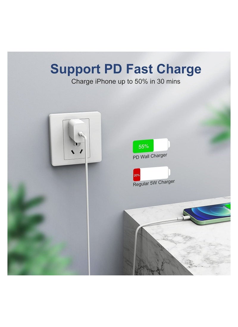 Generic - 3-Pack USB-C iPhone Fast Charger Lightning Cable - Image 1