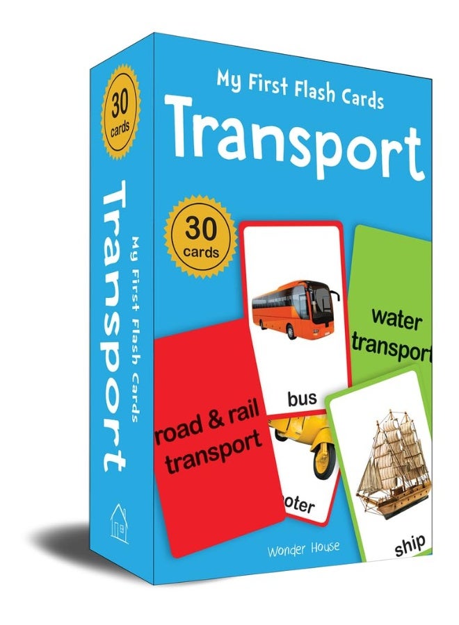 My First Flash Cards Transport : 30 Early Learning Flash Cards For Kids  - Image 1