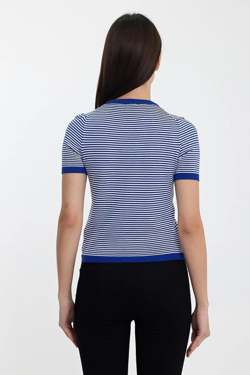 الكسندر جاردي Striped V-Neck SWEATER(A92062-S)