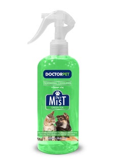 DOCTERPET Doctor Pet Green Tea Fragrance Mist Cologne 400ML – Pet Safe Deodorizing Spray, Refreshing Green Tea Scent, Long-Lasting Freshness, Hypoallergenic for Cats and Dogs  - Image 1