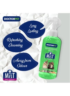 DOCTERPET Doctor Pet Green Tea Fragrance Mist Cologne 400ML – Pet Safe Deodorizing Spray, Refreshing Green Tea Scent, Long-Lasting Freshness, Hypoallergenic for Cats and Dogs  - Image 3