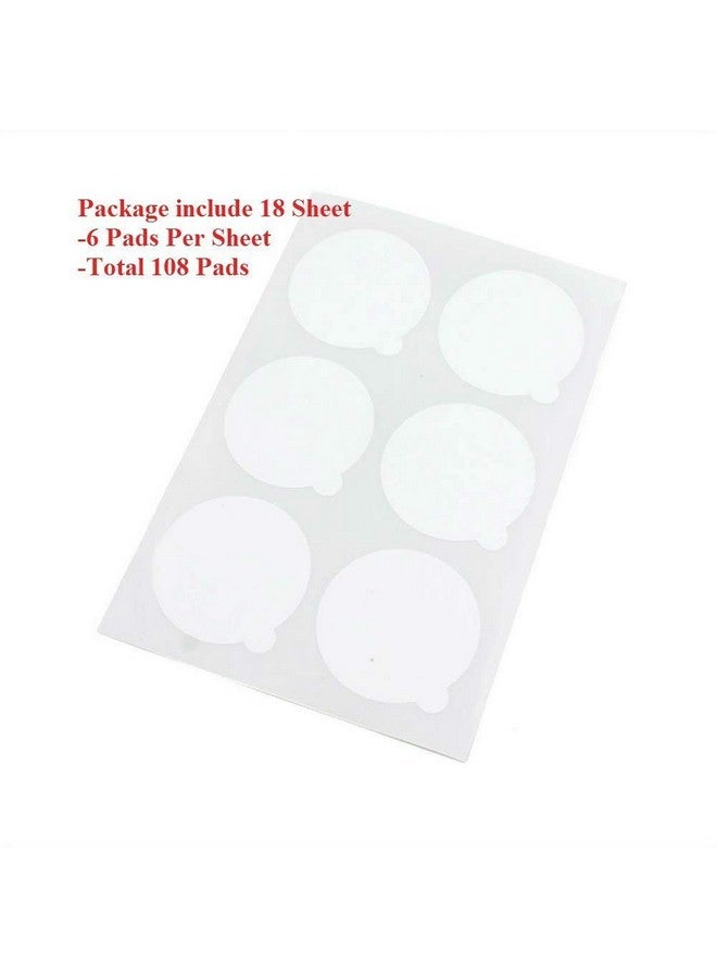 AKOAK 108 Pieces 5Cm Disposable Eyelash Extension Glue Holder Adhesive Glue Pallet Sticker Pads - Image 4
