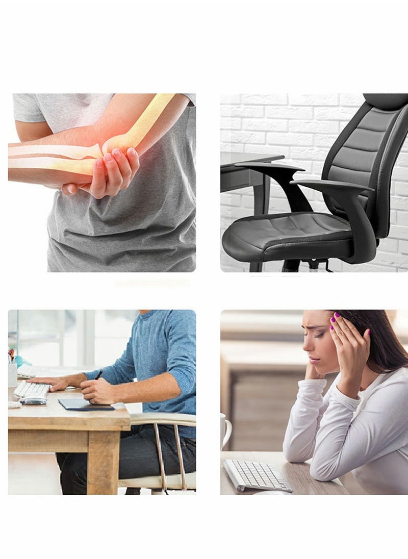 SYOSI - Memory Foam Armrest Pads, Office Chair armrest Pads with Cooling Gel, Wheelchair armrest Covers, Gaming Chair Arm Cushions Pads, Computer Chair Arm Covers, Desk Chair Elbow Pillow (2 Pack) - Image 1