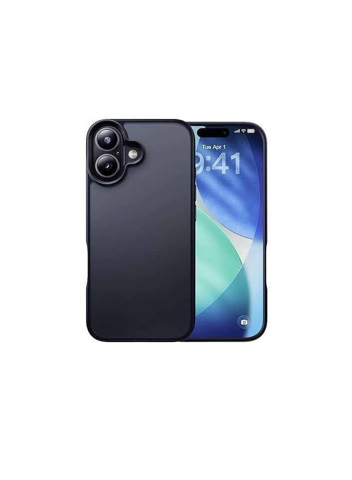 For iPhone 17 Case,Grade Shockproof Drop Protection, Translucent Matte Back Anti-Fingerprint Slim Thin Phone Cover for iPhone...