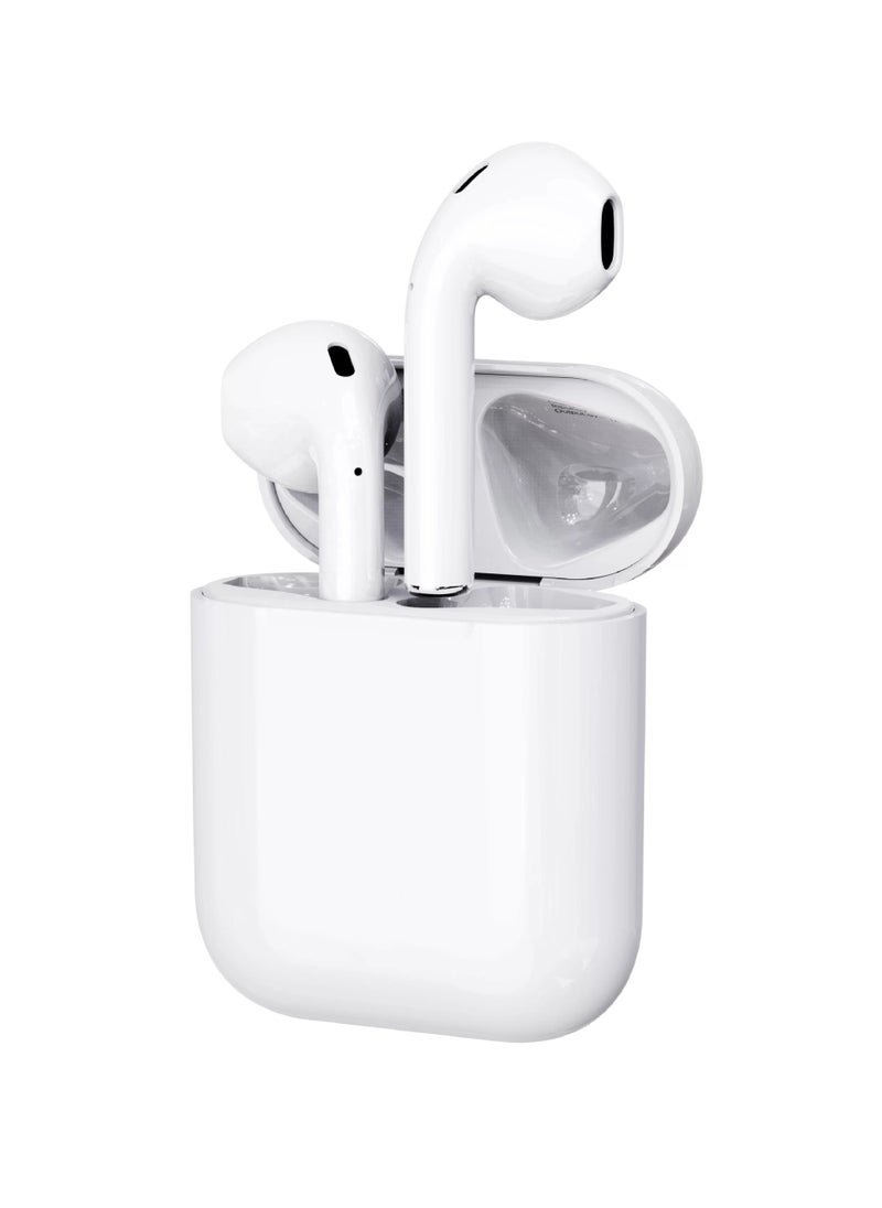 MOXOM TW09 True Wireless (TWS) Bluetooth Earphone Earbuds White  - Image 1