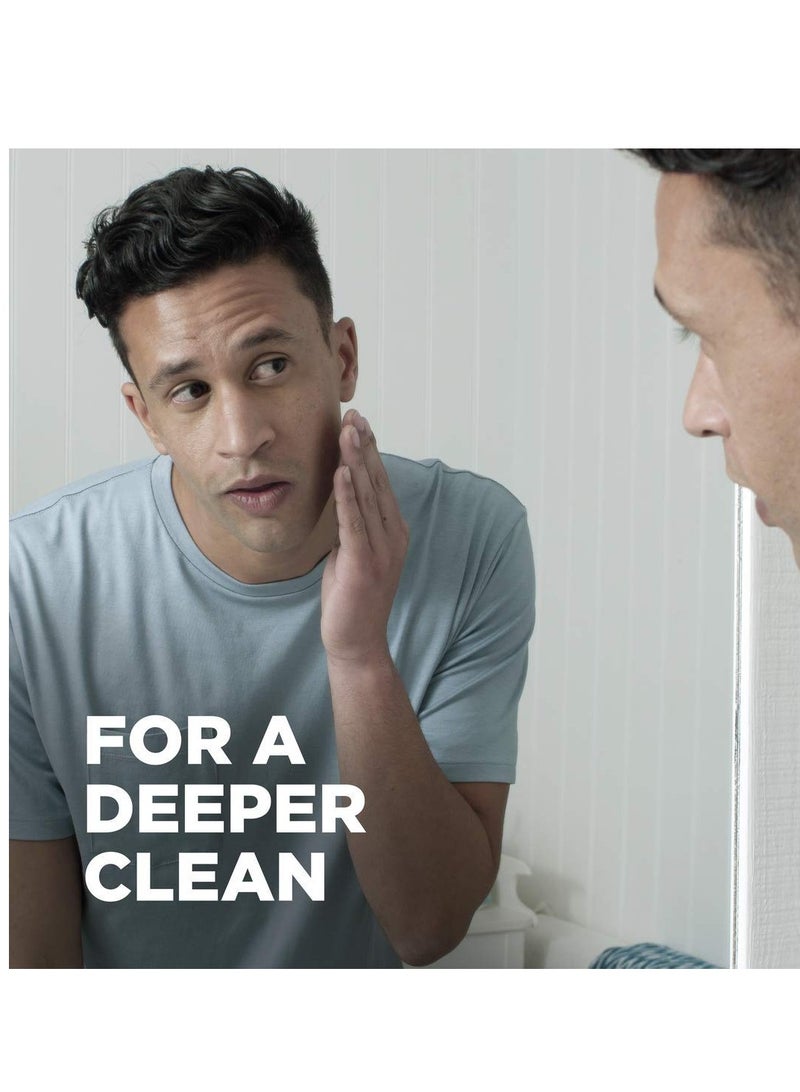 Dove Men+Care أداة الاستحمام DOVE MEN + CARE لبشرة أقوى وأكثر صحة، تعمل على تقشير البشرة وتنظيفها بعمق مع غسول للجسم، عبوة من 4 قطع - Image 4