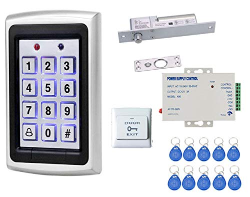NAVKAR SYSTEMS NAVKAR SYSTEMS Weatherproof RFID Pin Access Control System Drop Bolt Lock K80 Supply PVC Button Keychain Tag 10 Nos for Wooden or Aluminium Door  - Image 2