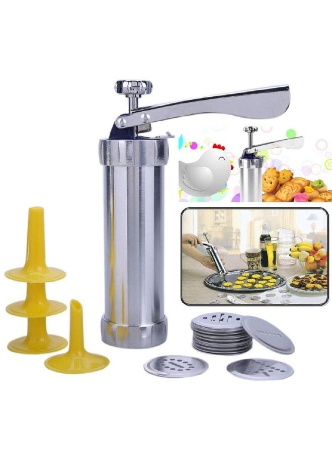 Hedge Biscuit Cookie Extruder Press Gun Set with 10 Moulds & 4 Nozzles – Multi-Function Cookie Maker & Cake Decorating Tool for Baking Biscuits, Cookies & Pastry Designs - Image 5