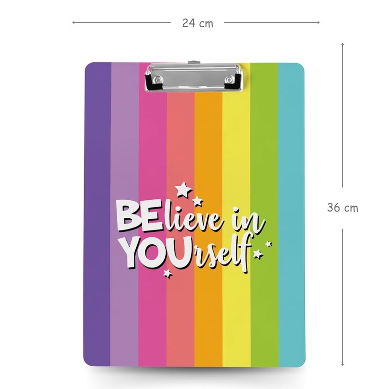 Articious لوحة رسم وكتابة واختبار مع مشبك (الحجم - 24x36 سم) متينة وخفيفة الوزن للمكتب والمدرسة والجامعة - QTS 3 - Image 2