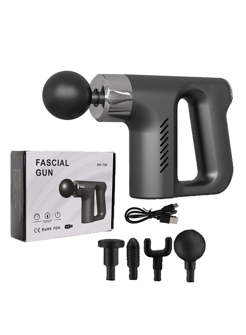 Massage Gun Fascial Gun Muscle Massager Deep Tissue Percussion Massager Body Relax Pain Relief Electric Therapy Gun for Fitness Relaxer - Image 1
