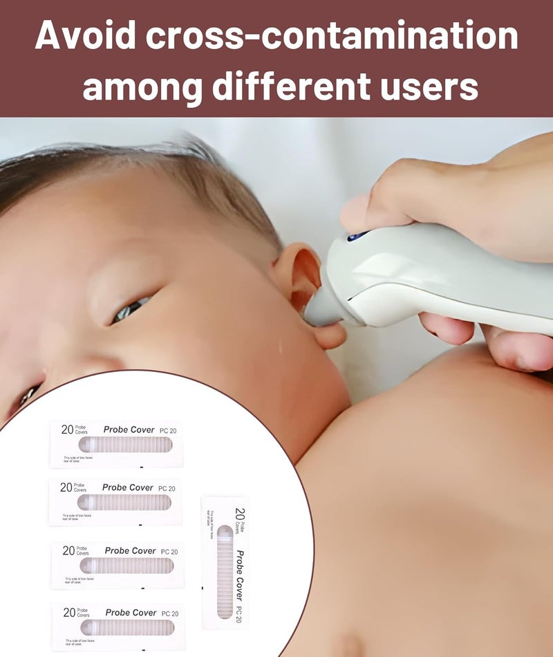 Buildcon Disposable Ear Thermometer Covers, Hygienic Probe Covers for Accurate Temperature Measurement, Compatible with Various Ear Thermometers, Ideal for Home and Clinic Use (100) - Image 5