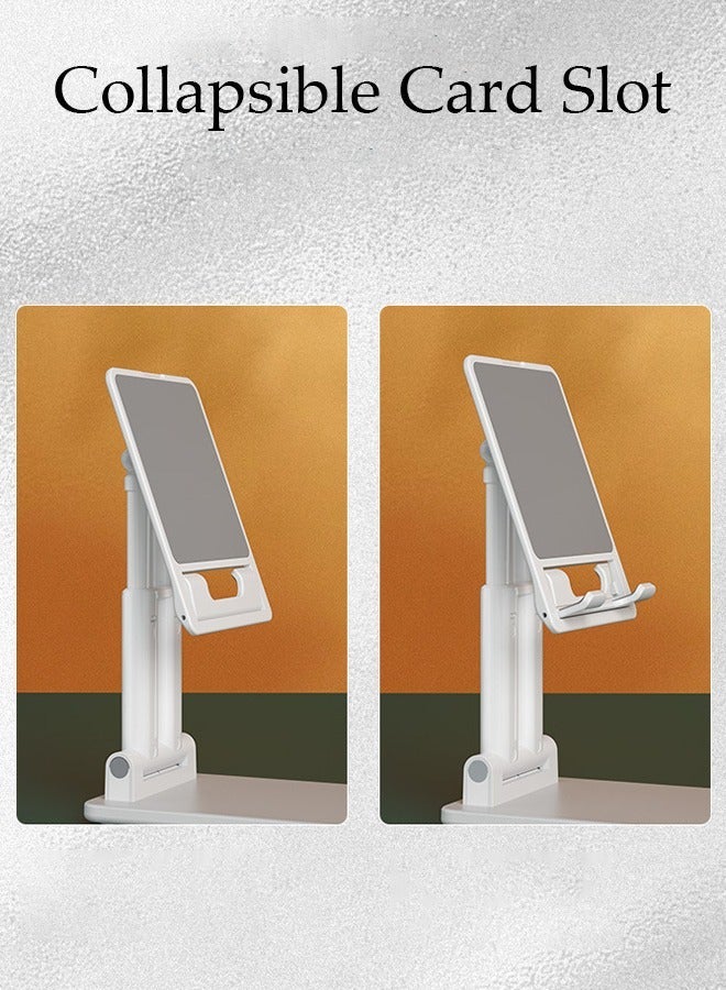 DUNISO Cell Phone Stand, Adjustable Angle Height Phone Holder for Desk, Fully Foldable Portable Phone Holder, Compatible for iPhone 14/13/12/Smartphones - Image 5