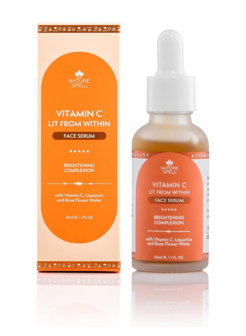 نايتشر سبيل سيروم لتوحيد لون البشرة ومقاومة علامات التقدم من Nature Spell بفيتامين C وB3 - Image 1