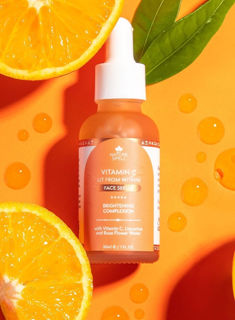 نايتشر سبيل سيروم لتوحيد لون البشرة ومقاومة علامات التقدم من Nature Spell بفيتامين C وB3 - Image 4