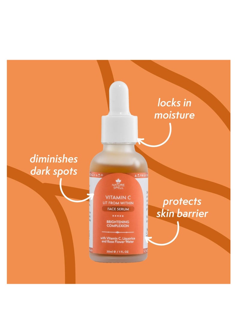 نايتشر سبيل سيروم لتوحيد لون البشرة ومقاومة علامات التقدم من Nature Spell بفيتامين C وB3 - Image 5