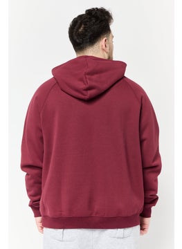 Adidas Men Sportswear Fit Outdoor Sweatshirts, Maroon  - Image 2