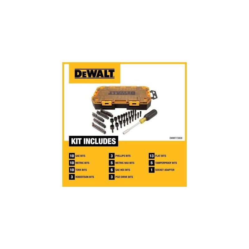 DEWALT Screwdriver Bit Set with Nut Drivers, 71-Piece (DWMT73808) - Image 3