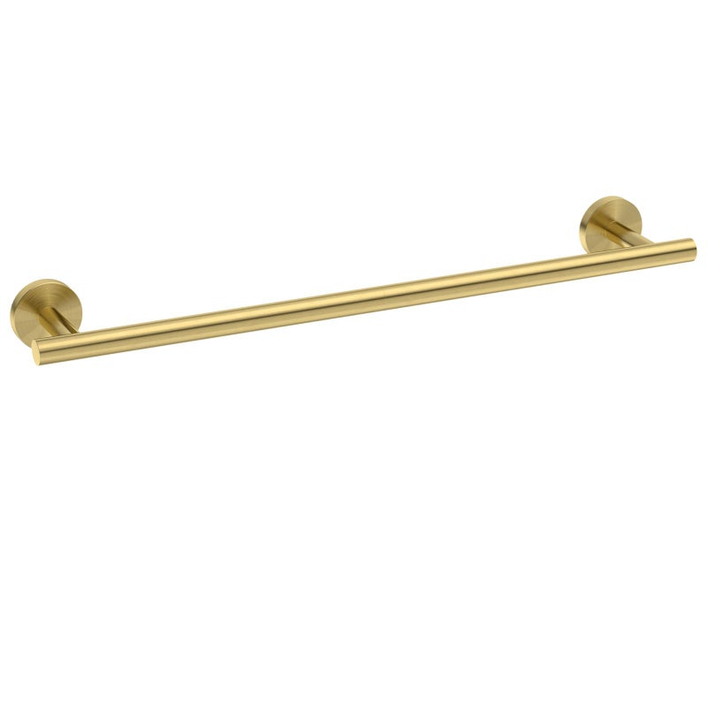 USHOWER Brushed Gold Towel Bar 24Inch Towel Racks for Bathroom WallMounted SUS304 Stainless Steel Towel Rod Total Length 26Inch