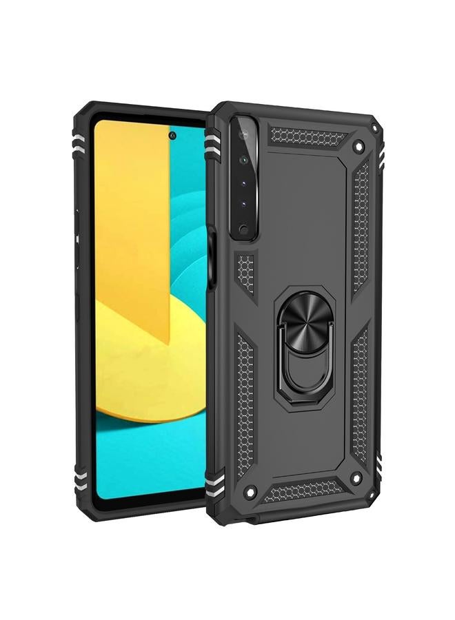 اس-توب جراب لهاتف LG Stylo 7 4G، جراب واقٍ مقاوم للصدمات مصنوع من مادة TPU + PC مع حامل دوار 360 درجة - Image 2